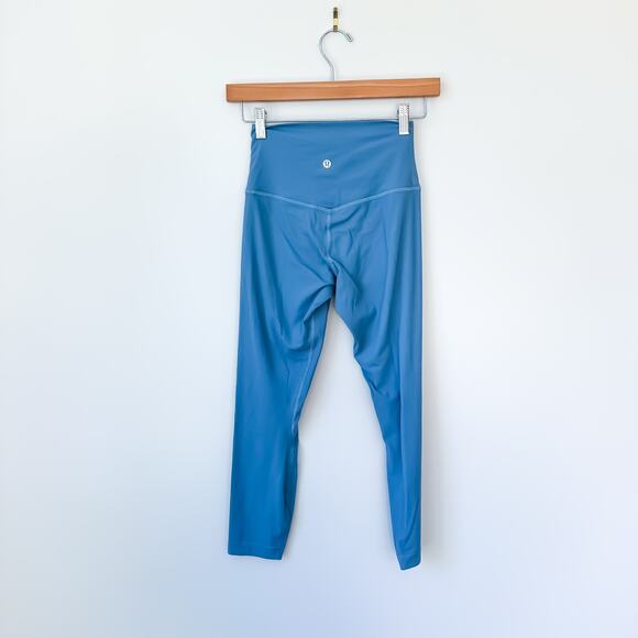 Lululemon Align™ High-Rise Ribbed Crop 23" Blue 4 - Picture 3 of 9